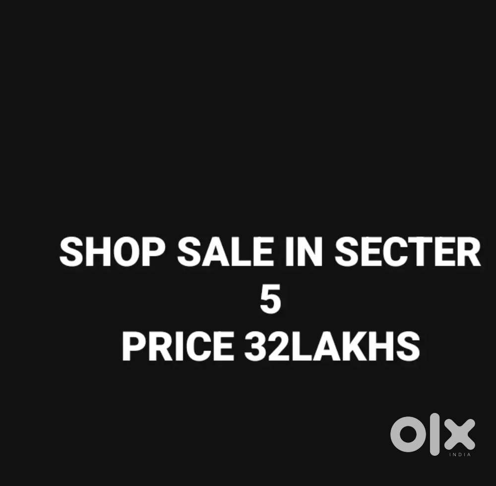 Shop sale in sector area