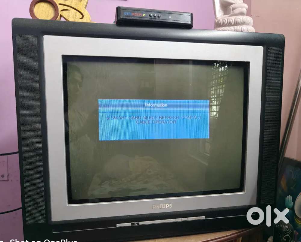 Philips 21TV with TV remote and  GTPL setup box with remote