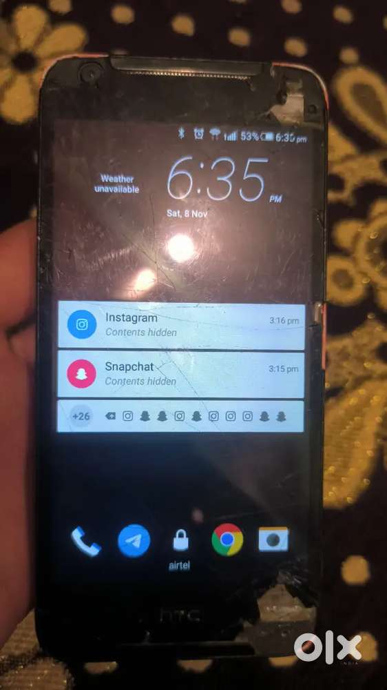 Htc desire 628 slim screen not working properly 3/32