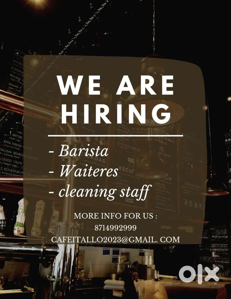 Vacancy for cafe