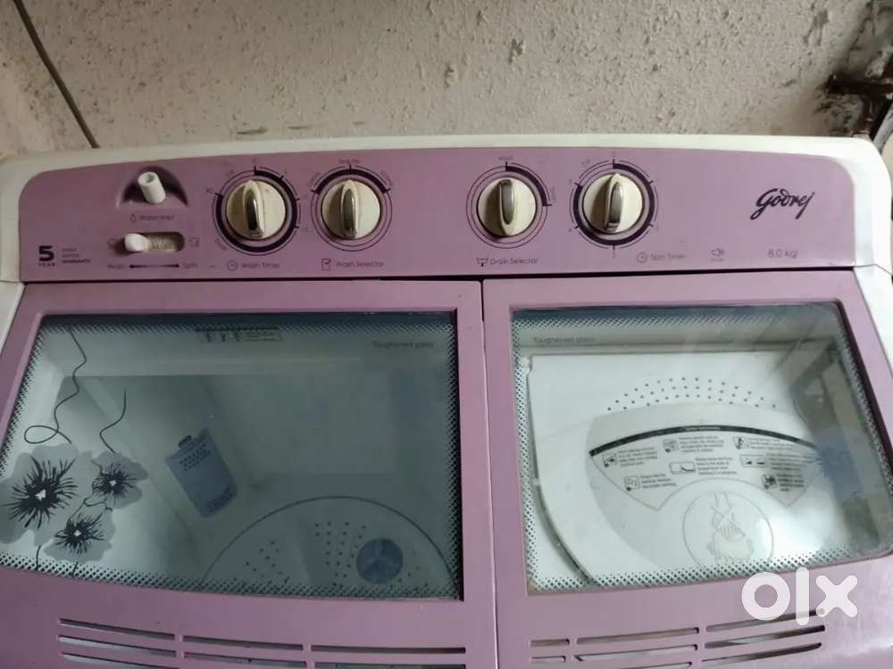 Godrej 8kg semi automatic washing machine
