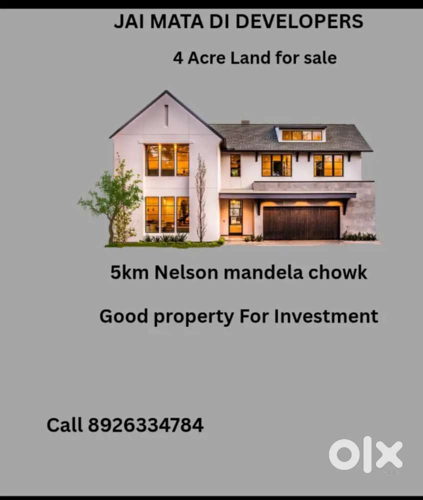 4 Acre plot for sale