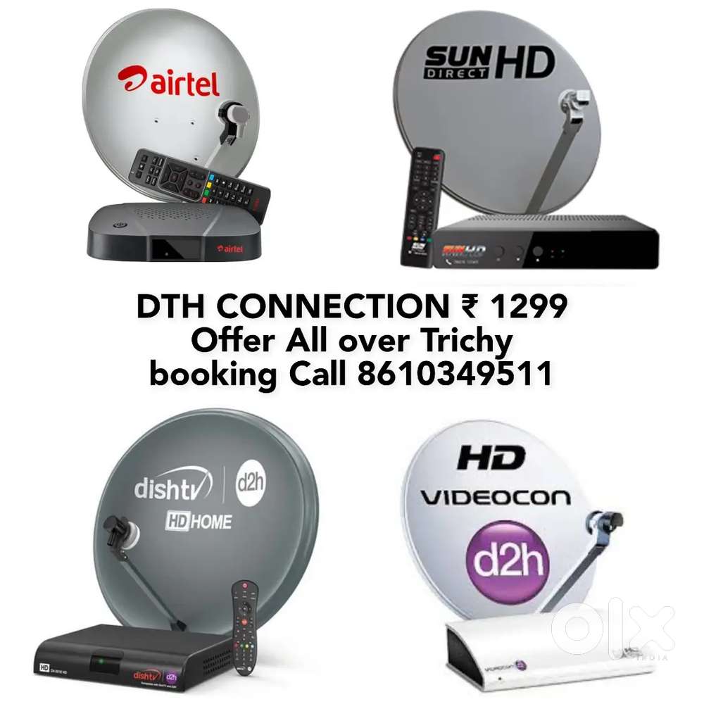AIRTEL DTH ! DISHTV ! VIDEOCON D2H ! SUNDIRECT ! DTH NEW CONNECTION