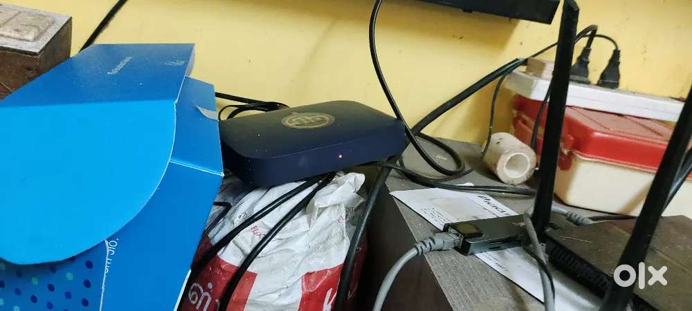 Jio Fiber 4k set top box with remote immediate sale