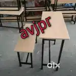 New play school furniture set table with bench set  tution furnitures