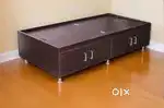 Queen size bed with box storage