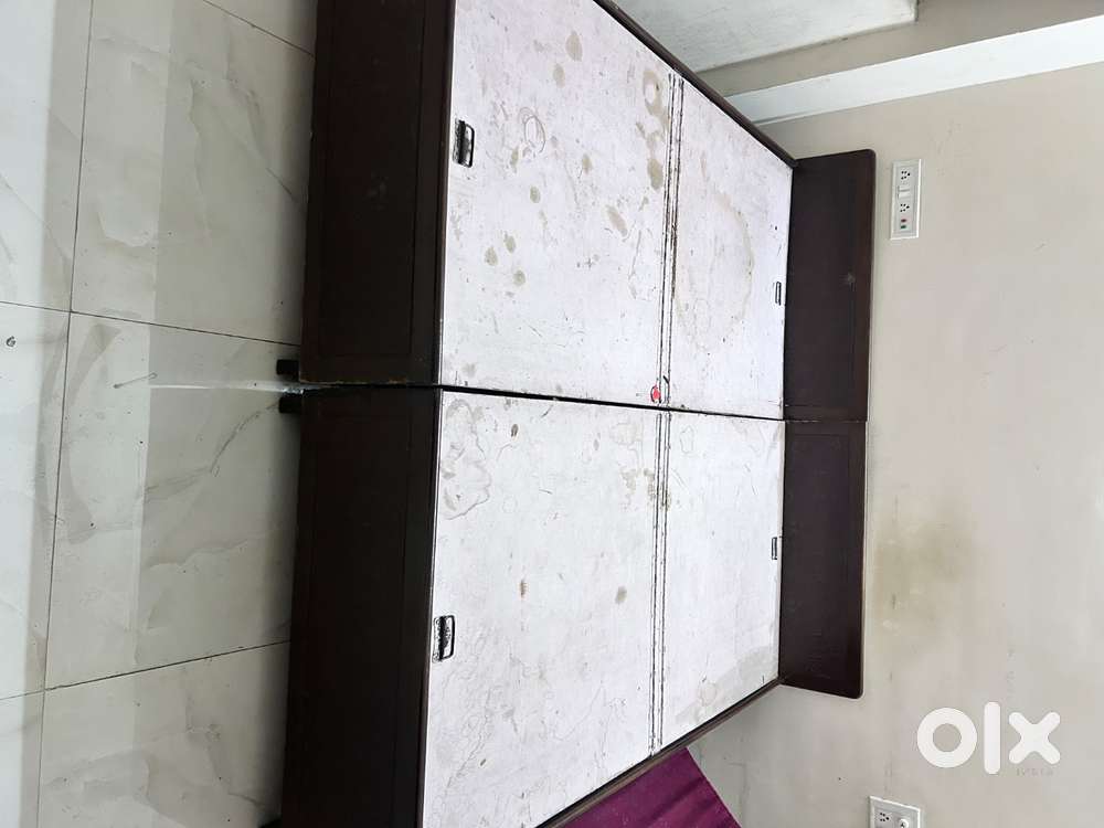 Double bed with mattress