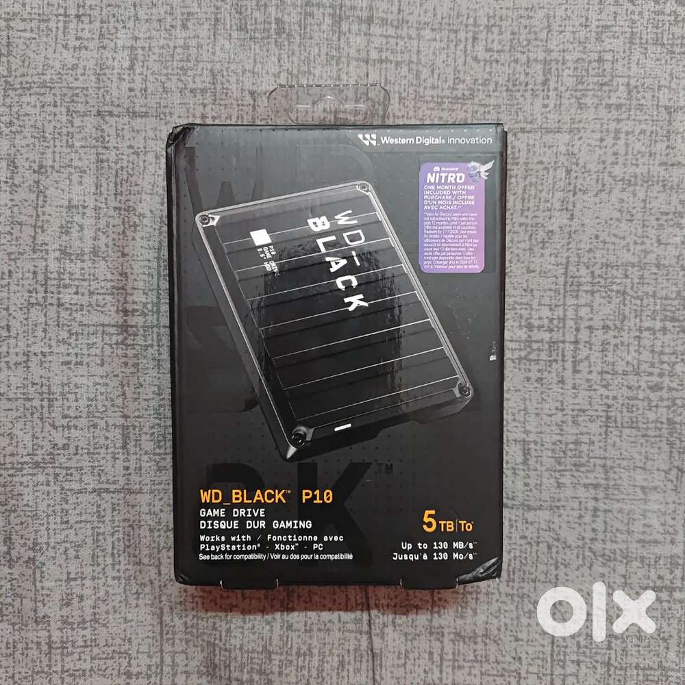 WD Black P10 5TB External HDD – Brand New Sealed Pack