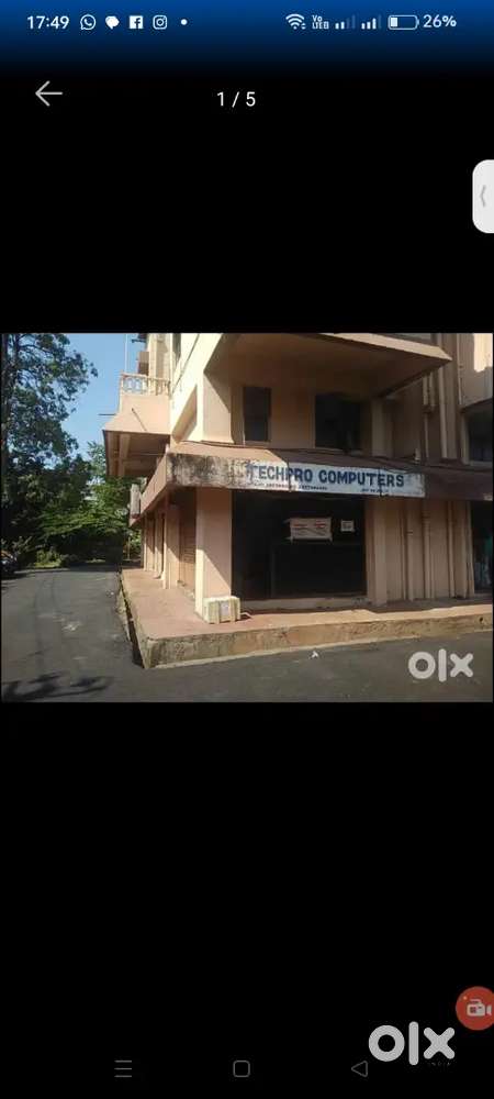 Shop admeasuring 200sq,  feet two shutters in with lot of parking,