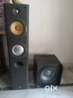 B&W 603s3 floorstanding speakers.