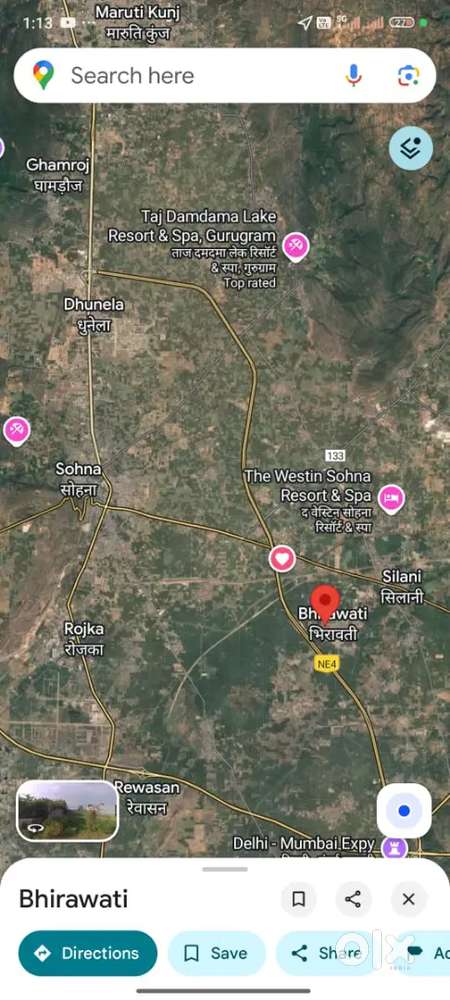 Sohna plot bhirawati village 60 gaj