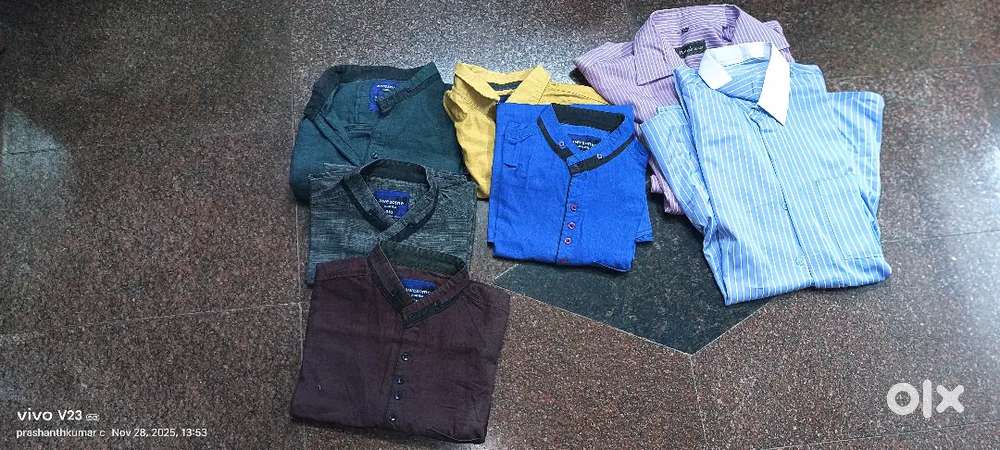 Raymond pants 38inch and half shirts 6no and 1 fullarm