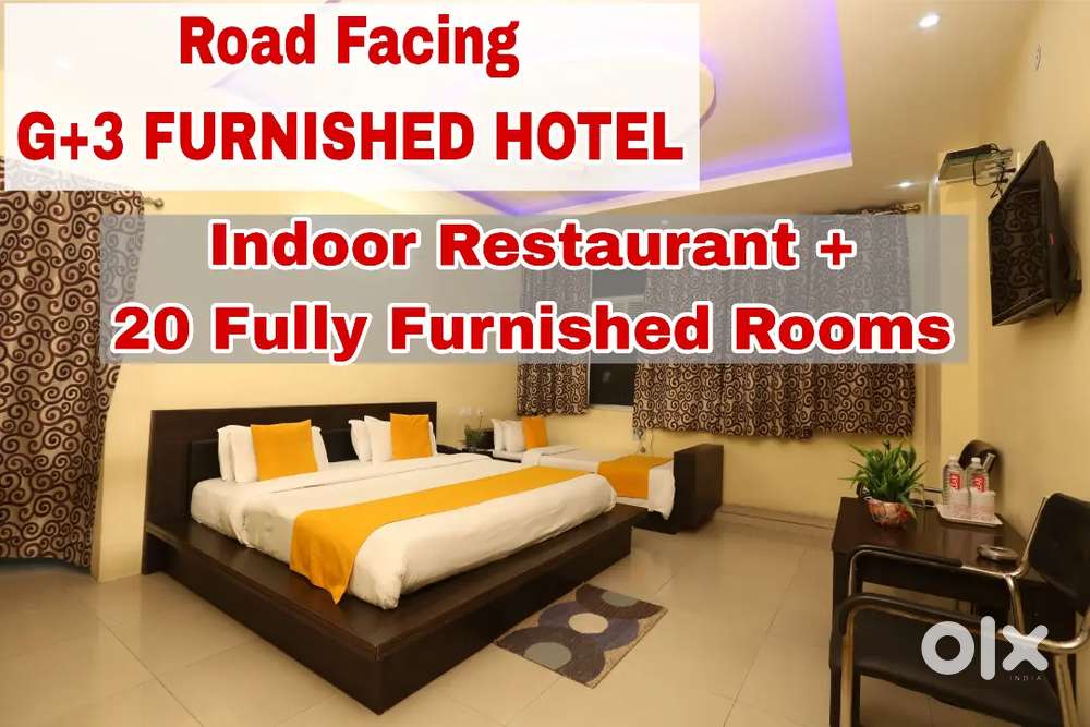 20 ROOMS G+3 Fully Furnished Hotel Available at Panjabari