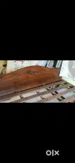 Teak english bed 6*7 kingsize with sal neams
