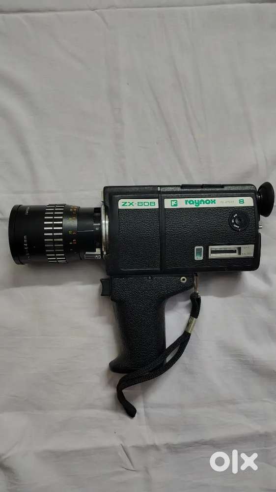 Vintage camera  Raynox ZX-808 is Super 8 camera.1970s Silent camera.