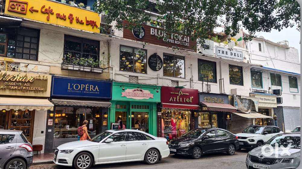 Shop available at main market for rent in saket near metro .