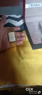 Titan edge white dial Men's watch