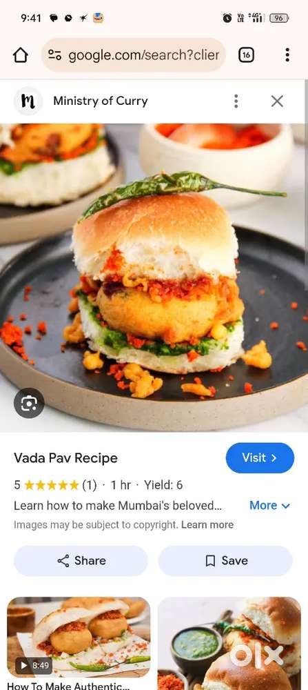 Required staff for vadapav and pani puri