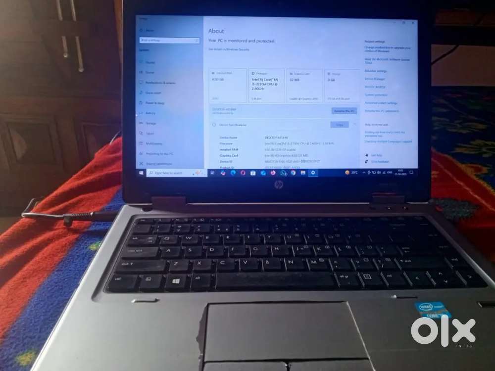 Hp i5 3 generation 4GB ram good condition urgent sale
