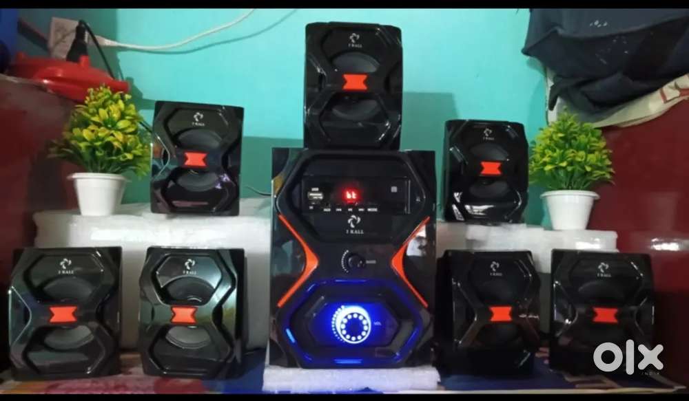 I kall 7.1 Home theatre with sub woofer Bluetooth Fm Usb Aux remotee