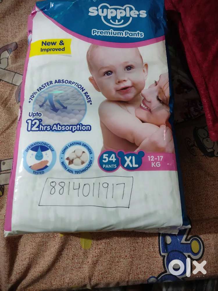 Diapers 54 peice XL size