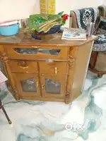 Corner TV table