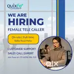 Female sales tele caller