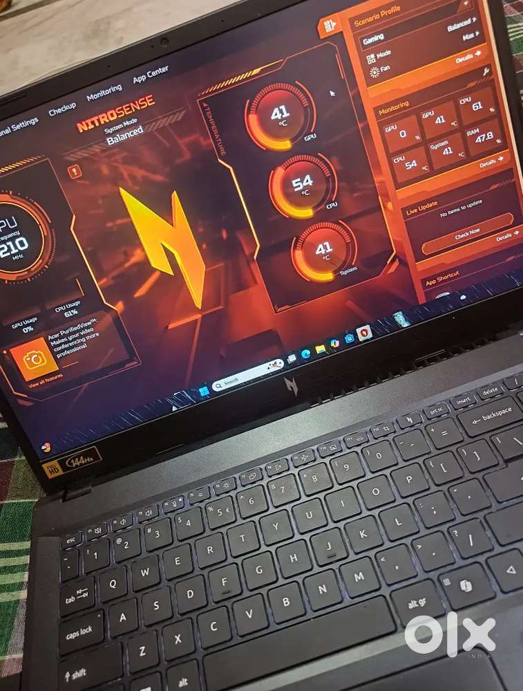 Acer nitro v15 new condition gaming laptop