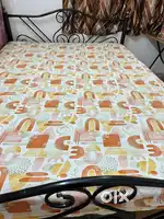 Bed with mattress