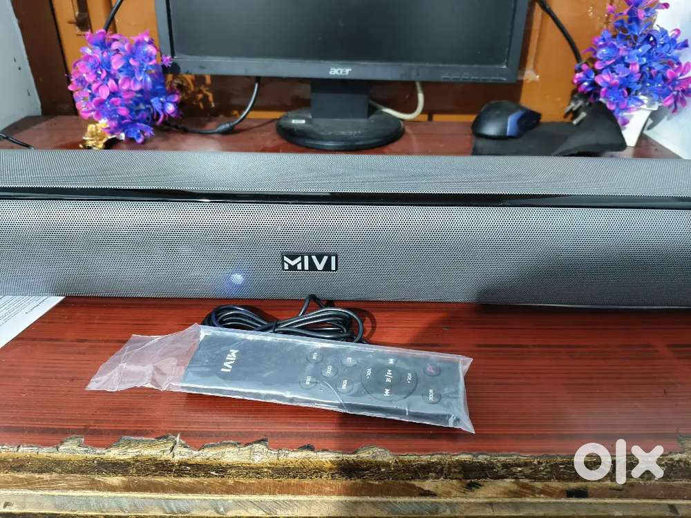 Mivi Fort Sonic 100W Soundbar, 2.2 With In build 2 subwoofer,
BT v5.3