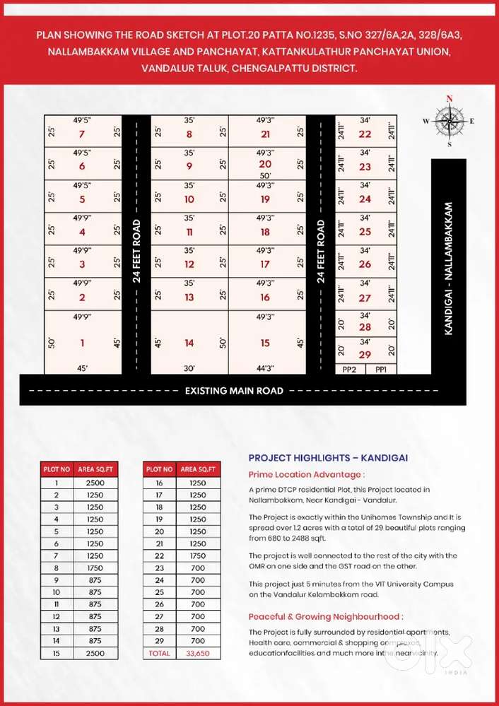 Plot and villa for sale