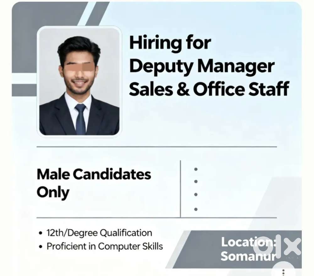 Join us - Job vacancy for Sales manager & Office staff