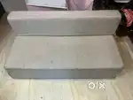 Queen size cot with bed 3years old sofa cum bed queen size