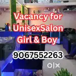 Unisex Salon Job, Required Girl or Boy