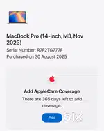 Apple MacBook Pro Apple M3 - (8 GB/512 GB SSD/ macOS Sonoma) MR7J3HN/A