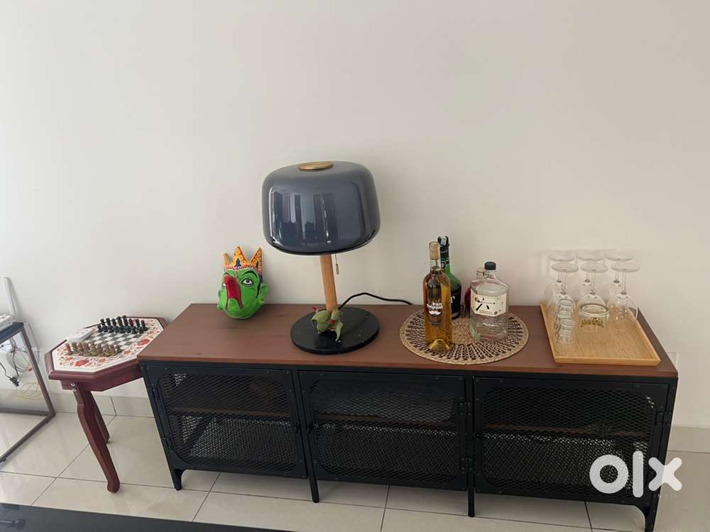FJALLBO (IKEA) stylish solid wood & metal TV unit