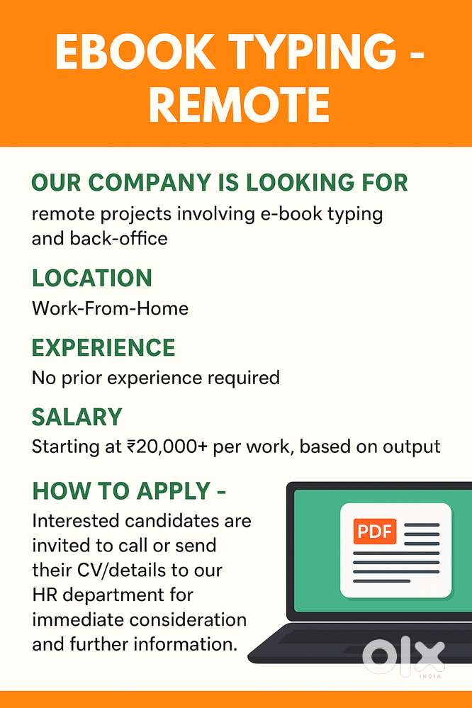 Remote Job  Part-Time - Work From Home  We are delighted to offer yo