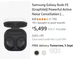 Samsung galaxy buds FE Graphite