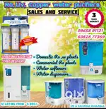 Ro and Uv water purifiers sales and service with 3 years warranty...
