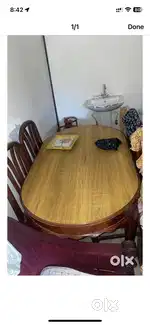 Dining table with 6 chairs