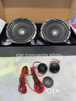 Component speakers, Coaxial speakers, 4 channel amp & Active Subwoofer