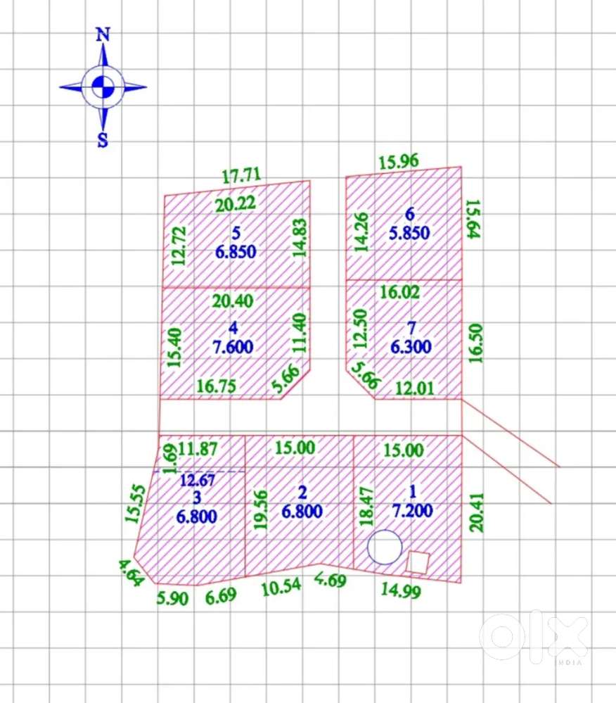 Developing house plots at Mundur. Only 800mtr from highway.