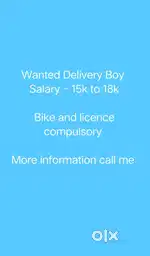 Wanted Delivery Boy -  Aurangabad