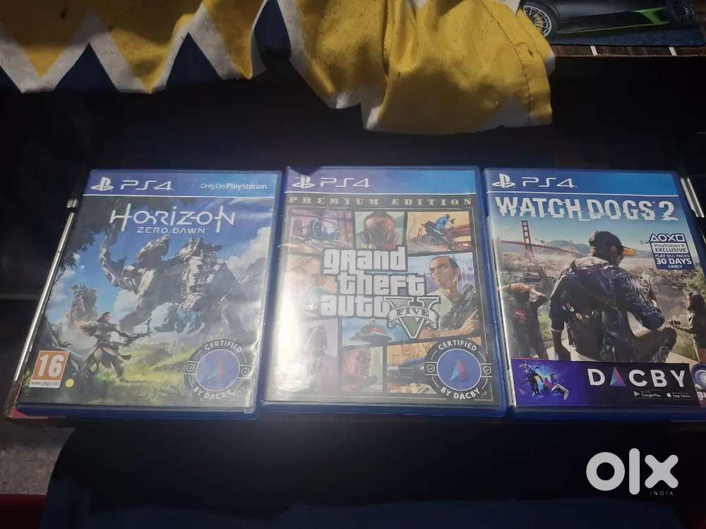 PS4 PREWON GAMING DISC GTA5 WATCHDOG HORIZON ZERO DOWN