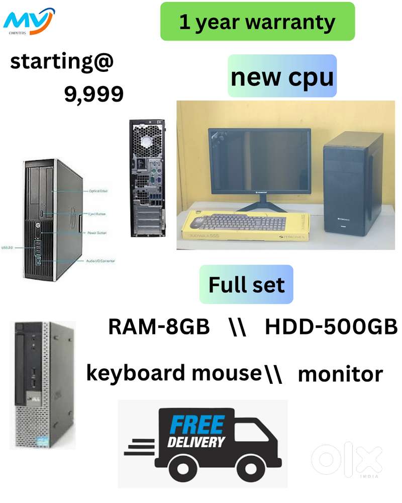 New System  Desktop Laptop Computer Full Set Sales & Service Done