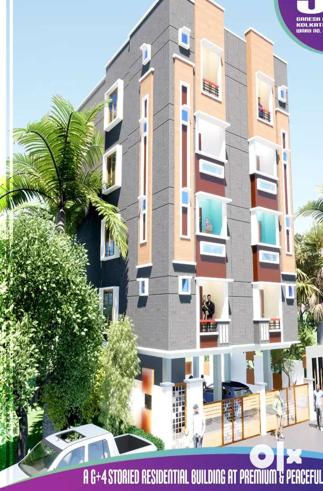 2 bhk flat for sale in Rai Charan Ghosh lane (Loanable)