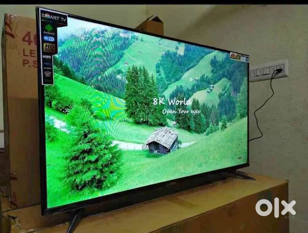 40 inch smart android frameless led tv with 600 live channel free