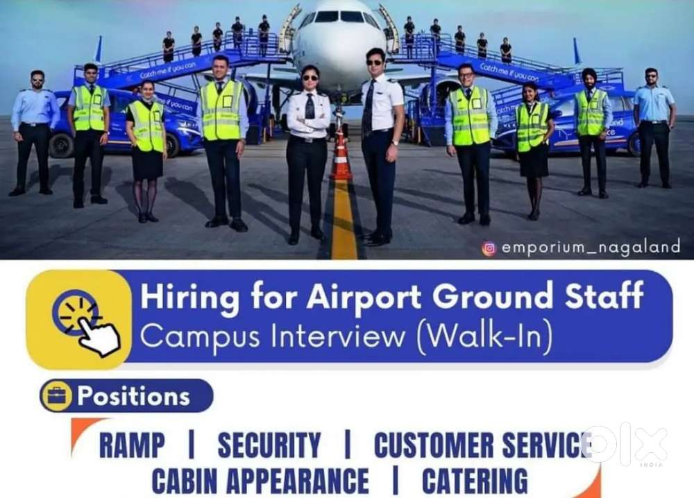 Hurry up vacancies for Ground staff near airport apply fast