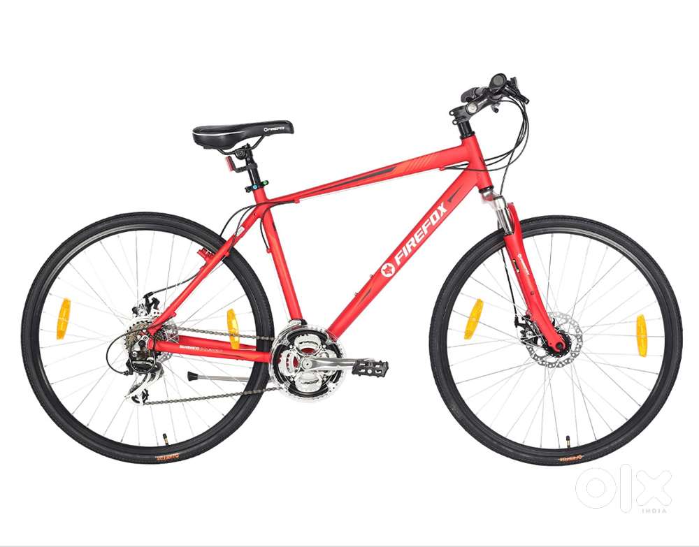 Firefox Bikes Unisex Road Runner Pro-D 21S Hybrid Cycle -Red, 18 Inch