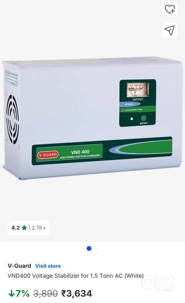 V GUARD VND -400 Voltage stabilizer